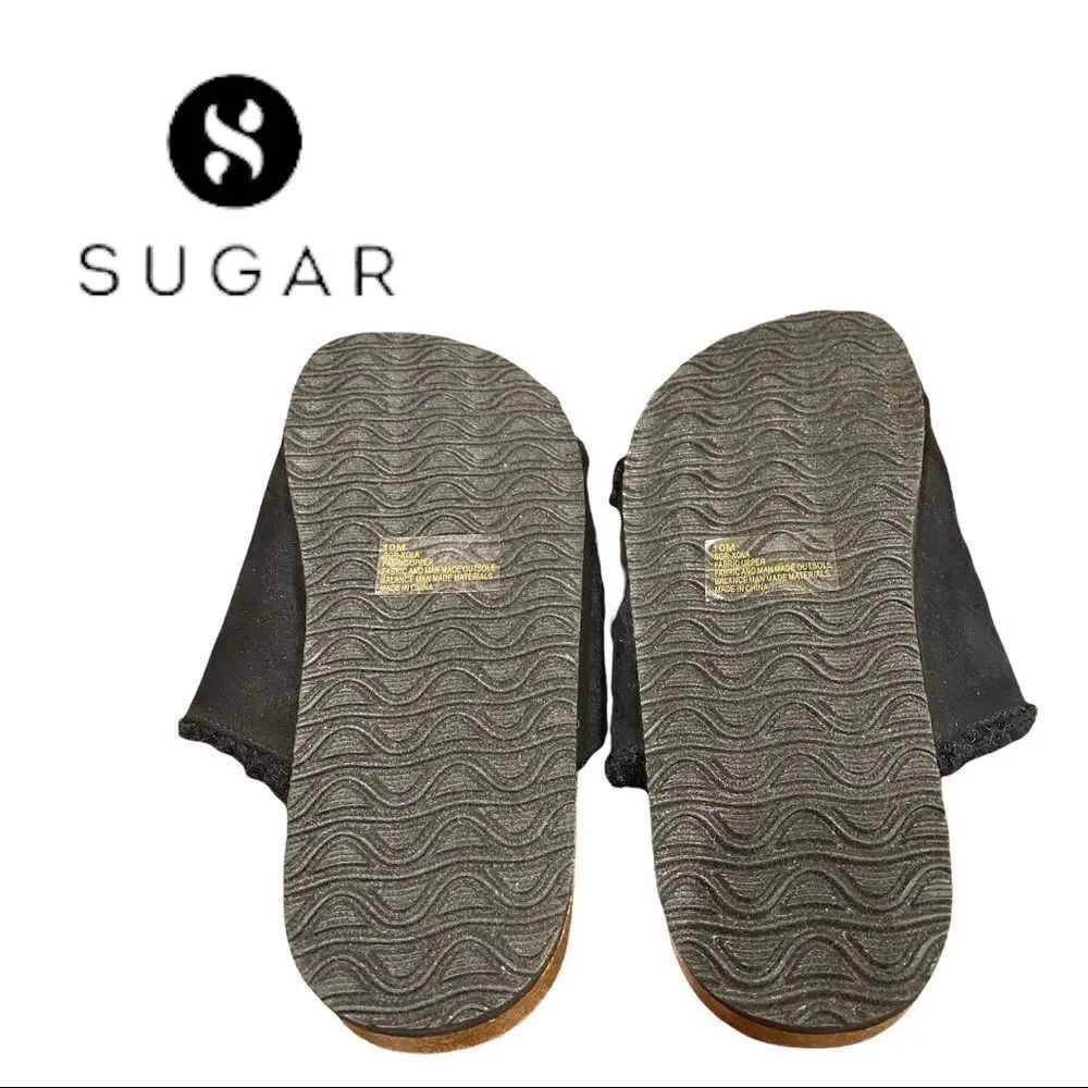 NEW Sugar Xola Double Buckle Black Slide Sandals 6 - Picture 4 of 4